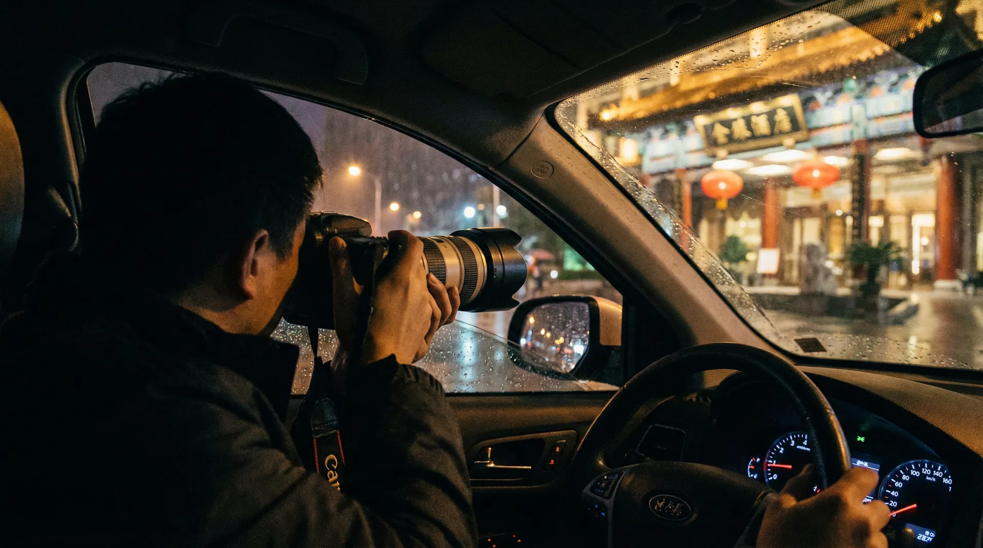 小时代电影 - 记者深夜跟踪拍摄明星行踪